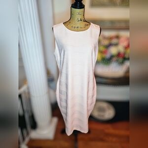 Tommy Hilfiger Pink Sleeveless Midi Sheath Dress